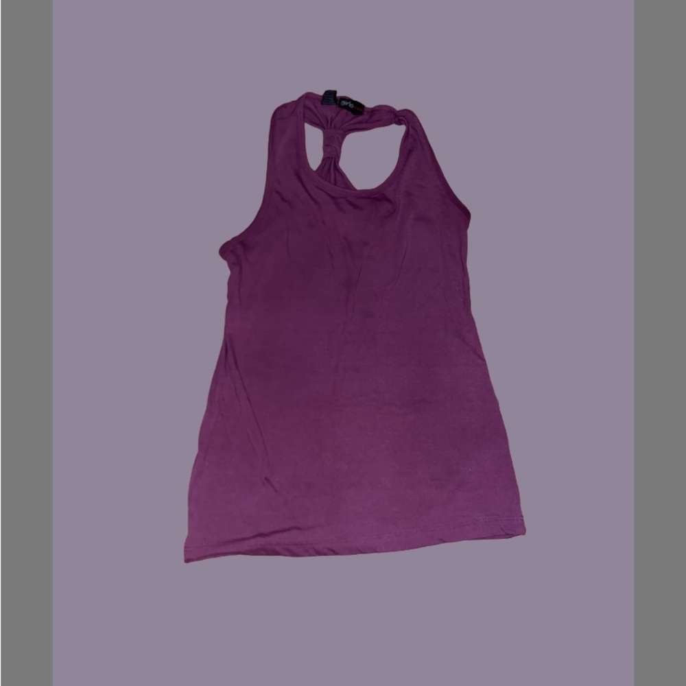 Women's Purple Sleeveless Workout Top